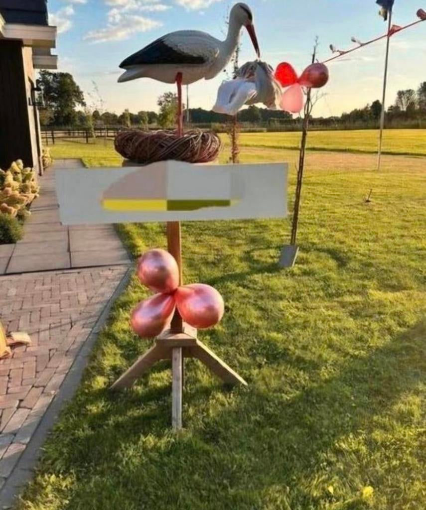Ooievaar te huur, Kinderen en Baby's, Kraamcadeaus en Geboorteborden, Ophalen of Verzenden, Zo goed als nieuw