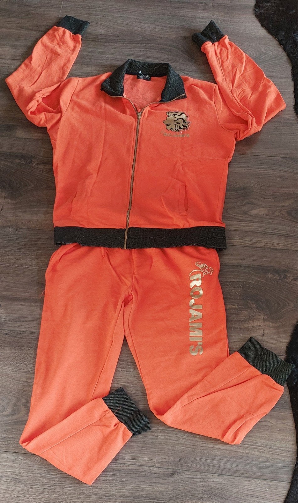Oranje trainingspak met print maat xxl, ROJAM'S, Maat 46/48 (XL) of groter, Oranje, Ophalen of Verzenden