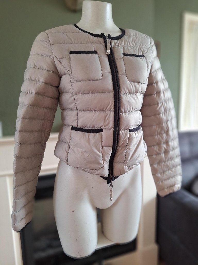 TwinSet Simona Barbieri winter jas tussen jack S 36, Kleding | Dames, Jassen | Winter, Twinset, Verzenden, Beige, Maat 36 (S)