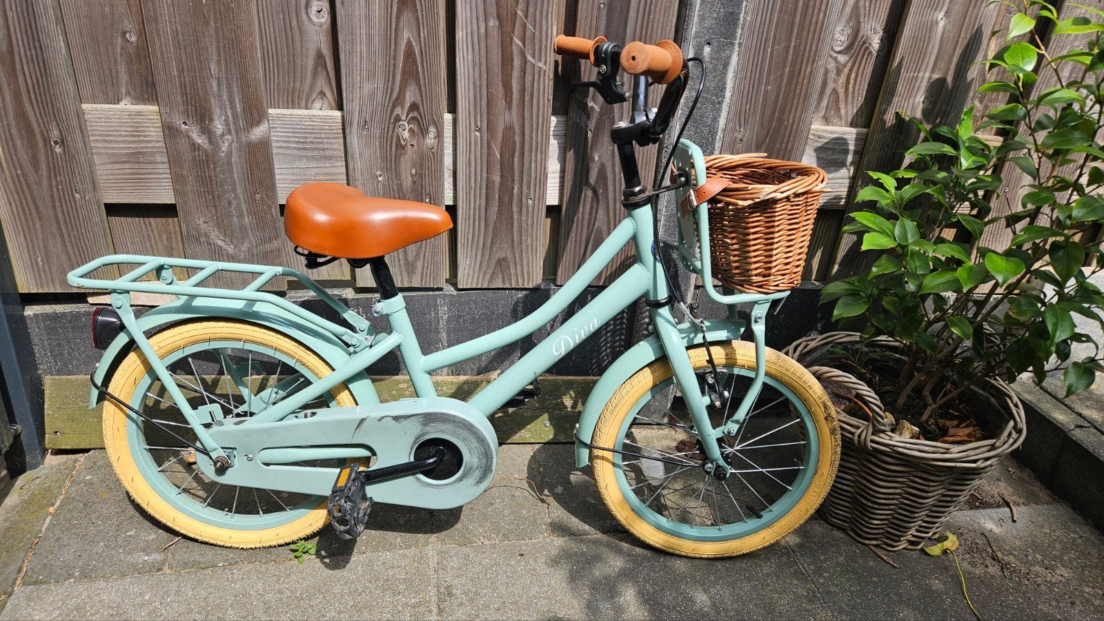 Spirit Diva meisjesfiets mintgroen 16 inch, Ophalen, Gebruikt, Velgrem, Handrem