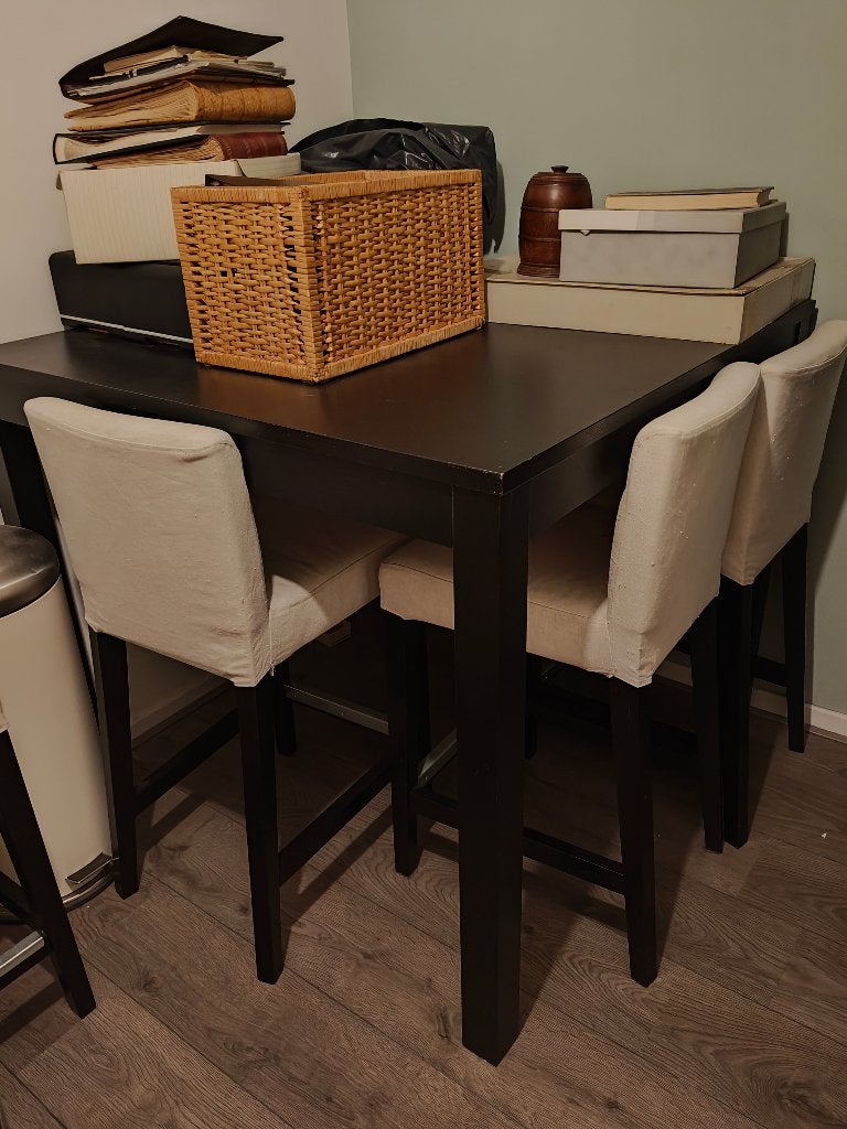 Bartafel en barstoelen, Ophalen, Gebruikt, Inclusief barstoelen
