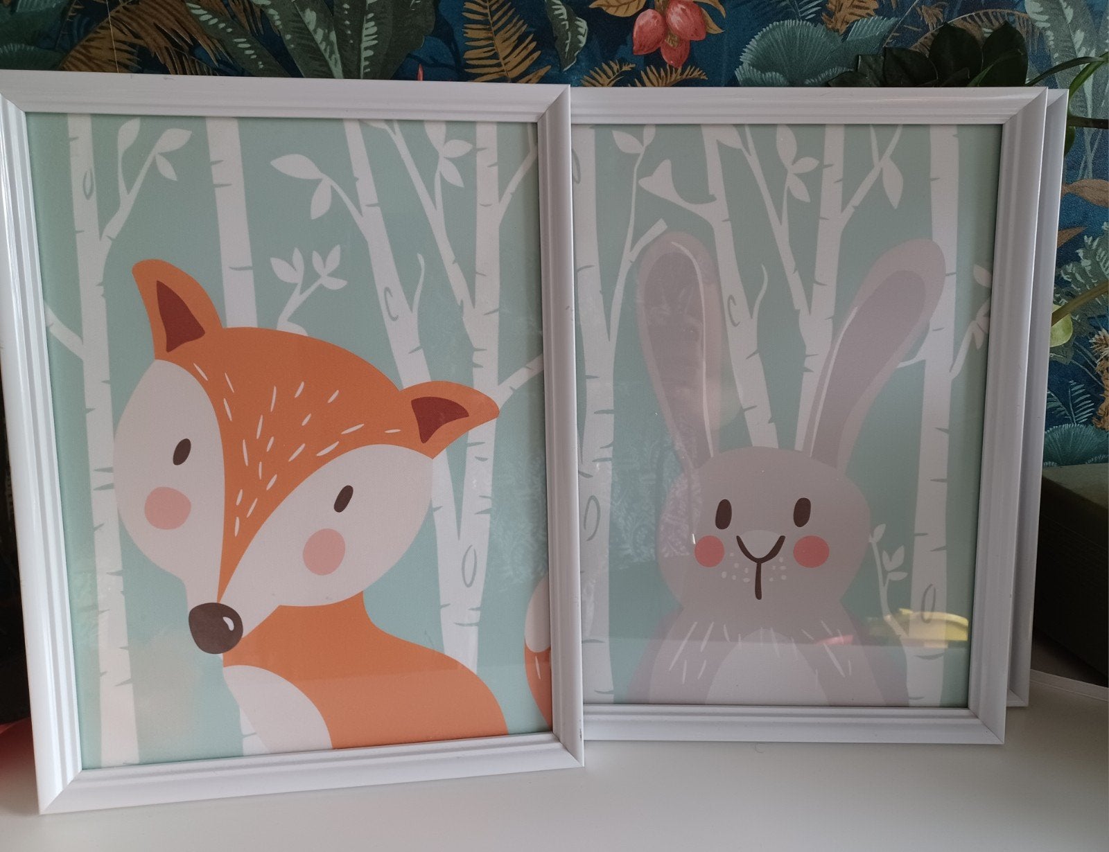 Vier leuke afbeeldingen met lijsten voor kinderkamer, Ophalen, Wanddecoratie