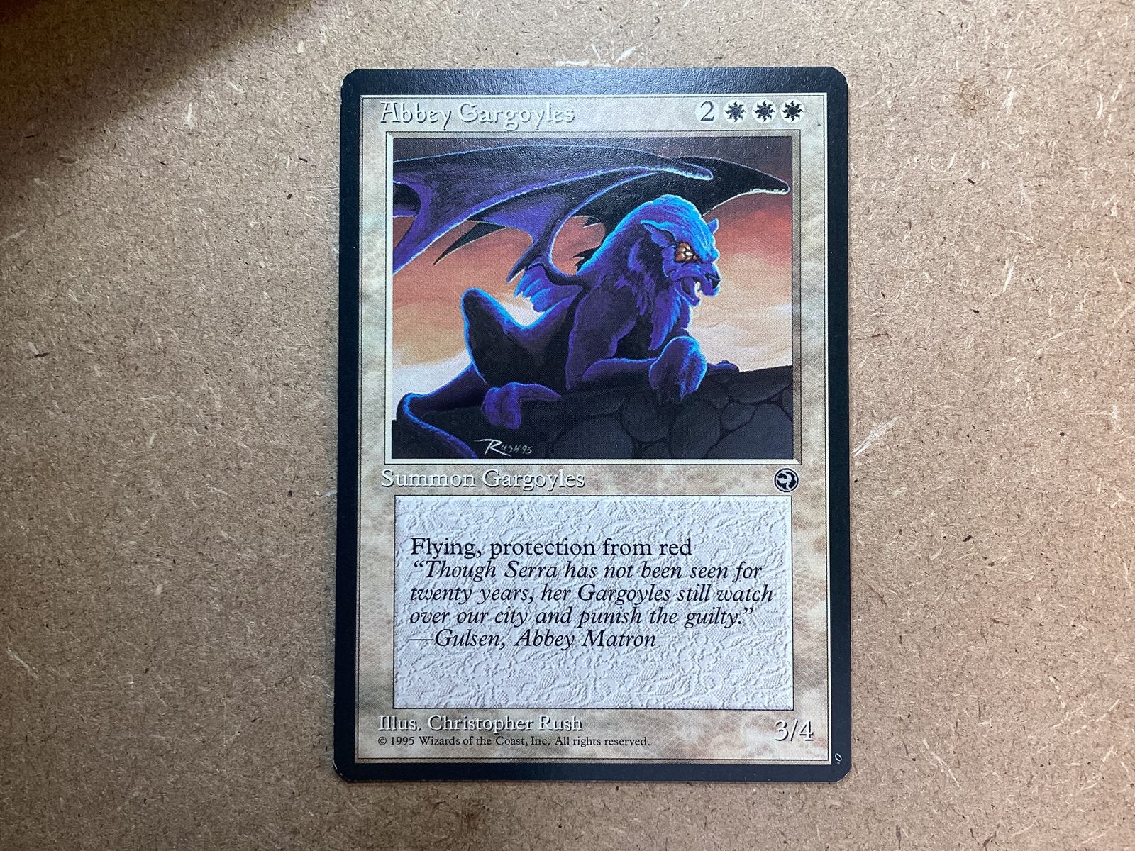 1x Abbey Gargoyles (Near Mint), Ophalen of Verzenden, Zo goed als nieuw, Losse kaart