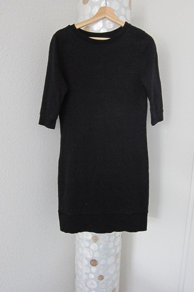 Nikkie sweater jurk zwart 34 driekwart mouw, Zwart, Zo goed als nieuw, Merkfreak, Maat 34 (XS) of kleiner