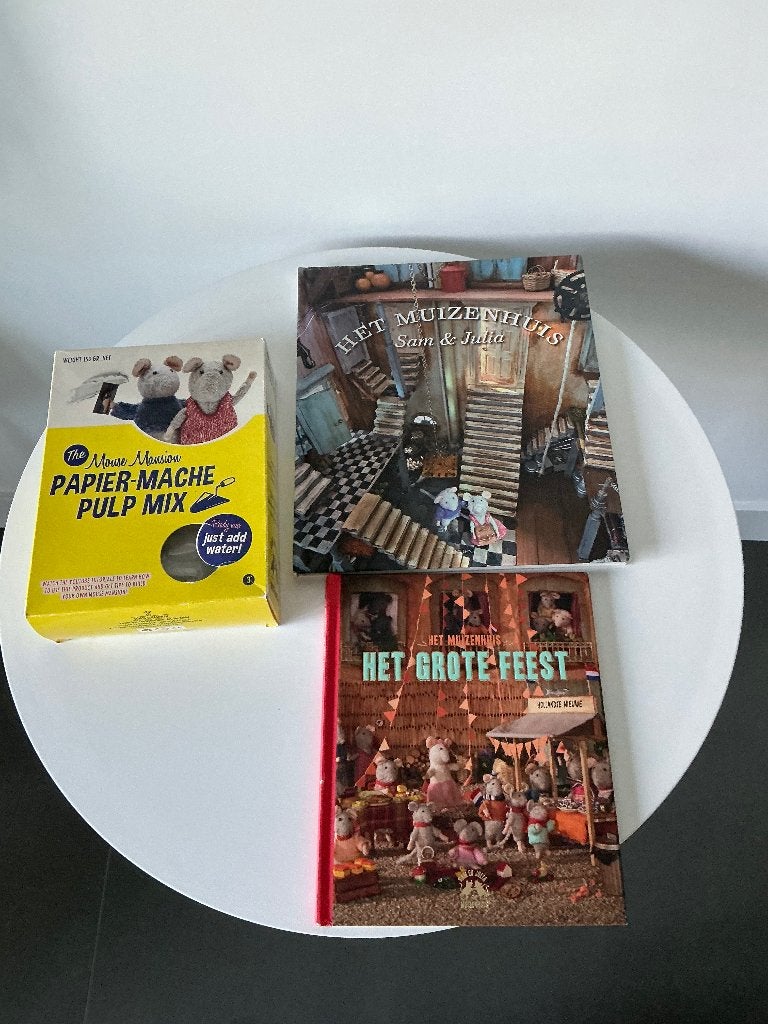 2 Boeken Muizenhuis  en 2 Papier Maché sets, Ophalen of Verzenden, Zo goed als nieuw, Fictie algemeen