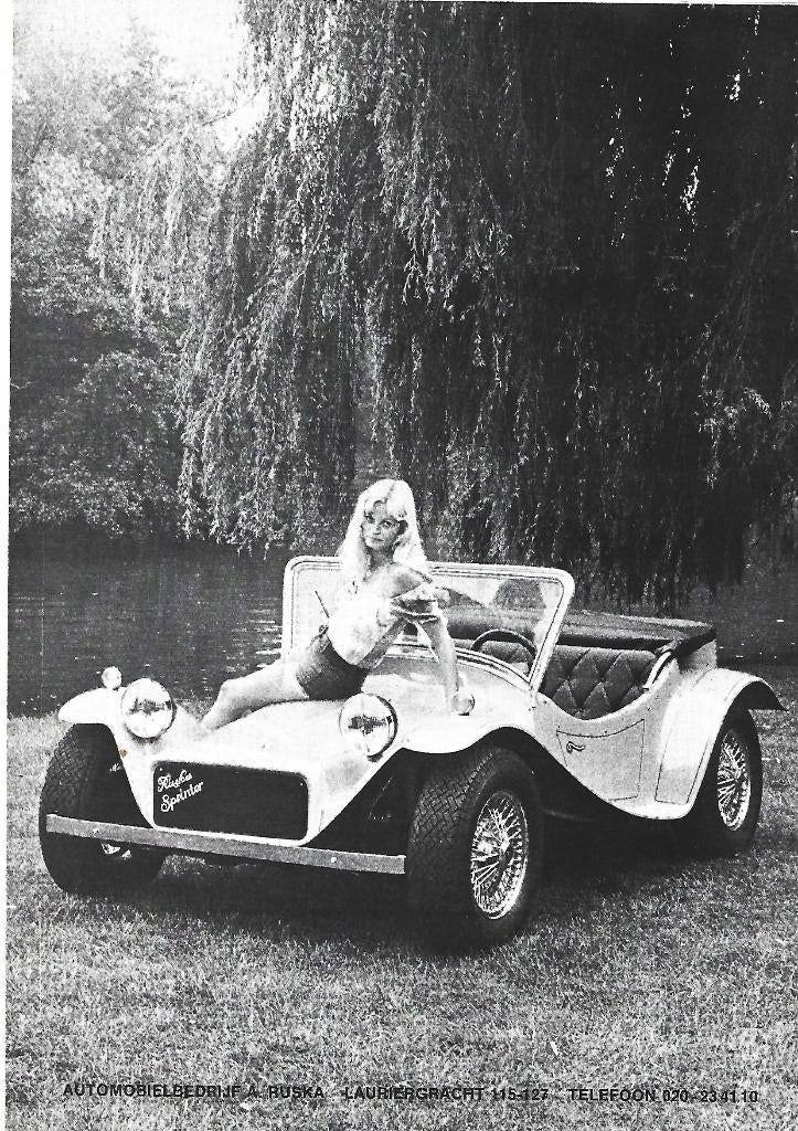 Ruska Sprinter model pin up folder VW kitcar auto, Ophalen of Verzenden, Zo goed als nieuw, Overige merken