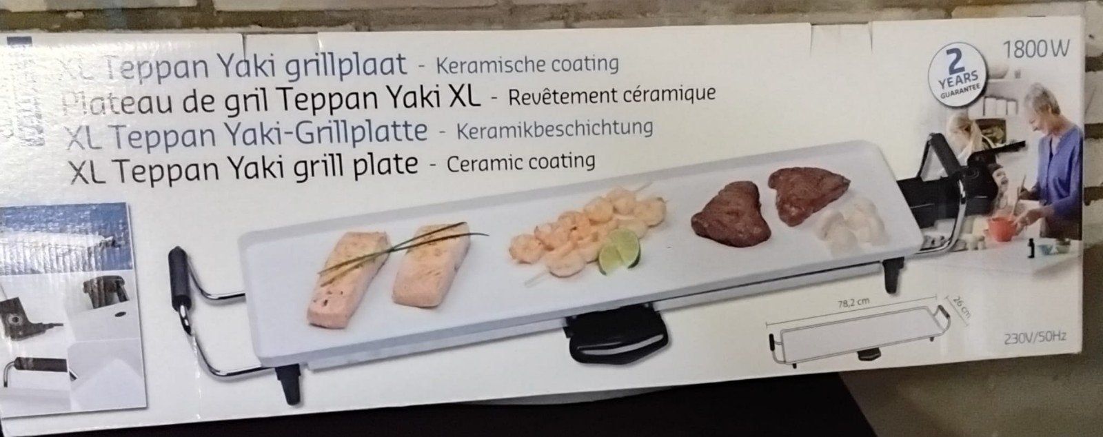XL Teppan Yaki grillplaat met keramische coating, Ophalen
