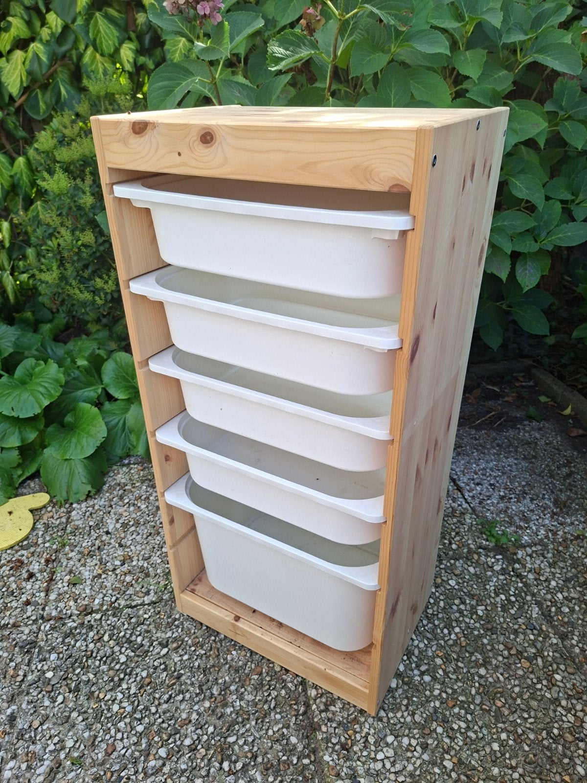 IKEA TROFAST opbergkast / speelgoedkast (grenen met 5 witte, Ophalen, Gebruikt