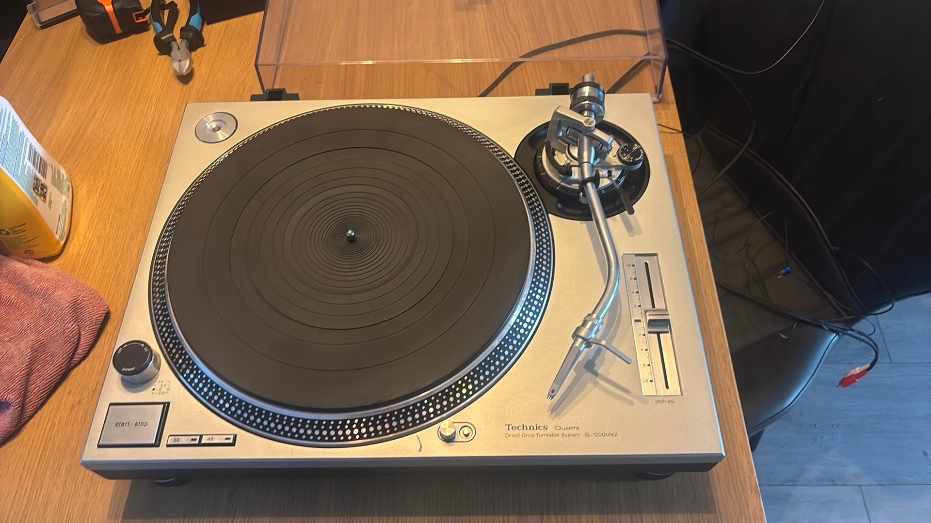 Technics SL1200 MK2 Platenspeler - ZGAN, Ophalen of Verzenden, Zo goed als nieuw, Draaitafel, Technics