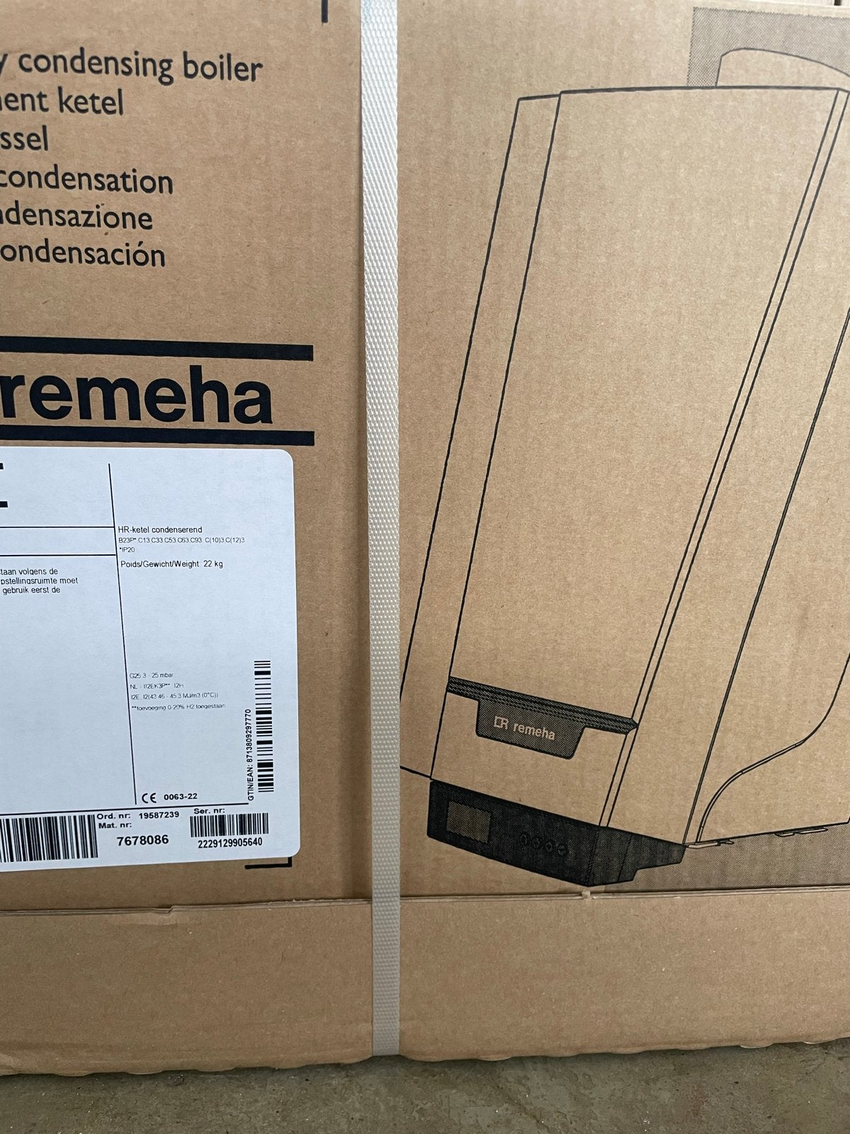 Remeha Tzerra Ace 28C 2023 nieuw in doos, Ophalen of Verzenden, Nieuw, Cv-ketel of Combi-ketel, Hoog rendement (Hr)