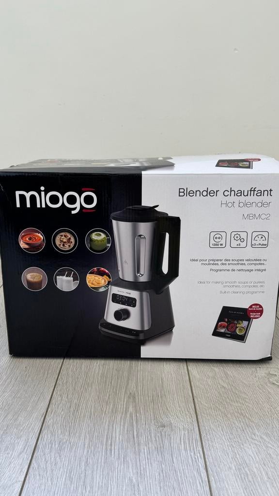 Miogo Blender Chauffant MBMC2 - Hot Blender/Soepmaker, Witgoed en Apparatuur, Blenders, Ophalen of Verzenden, Zo goed als nieuw