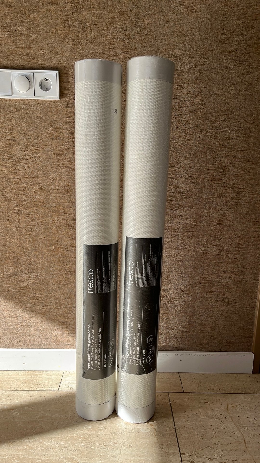 2x rol glazweefsel behang, Ophalen