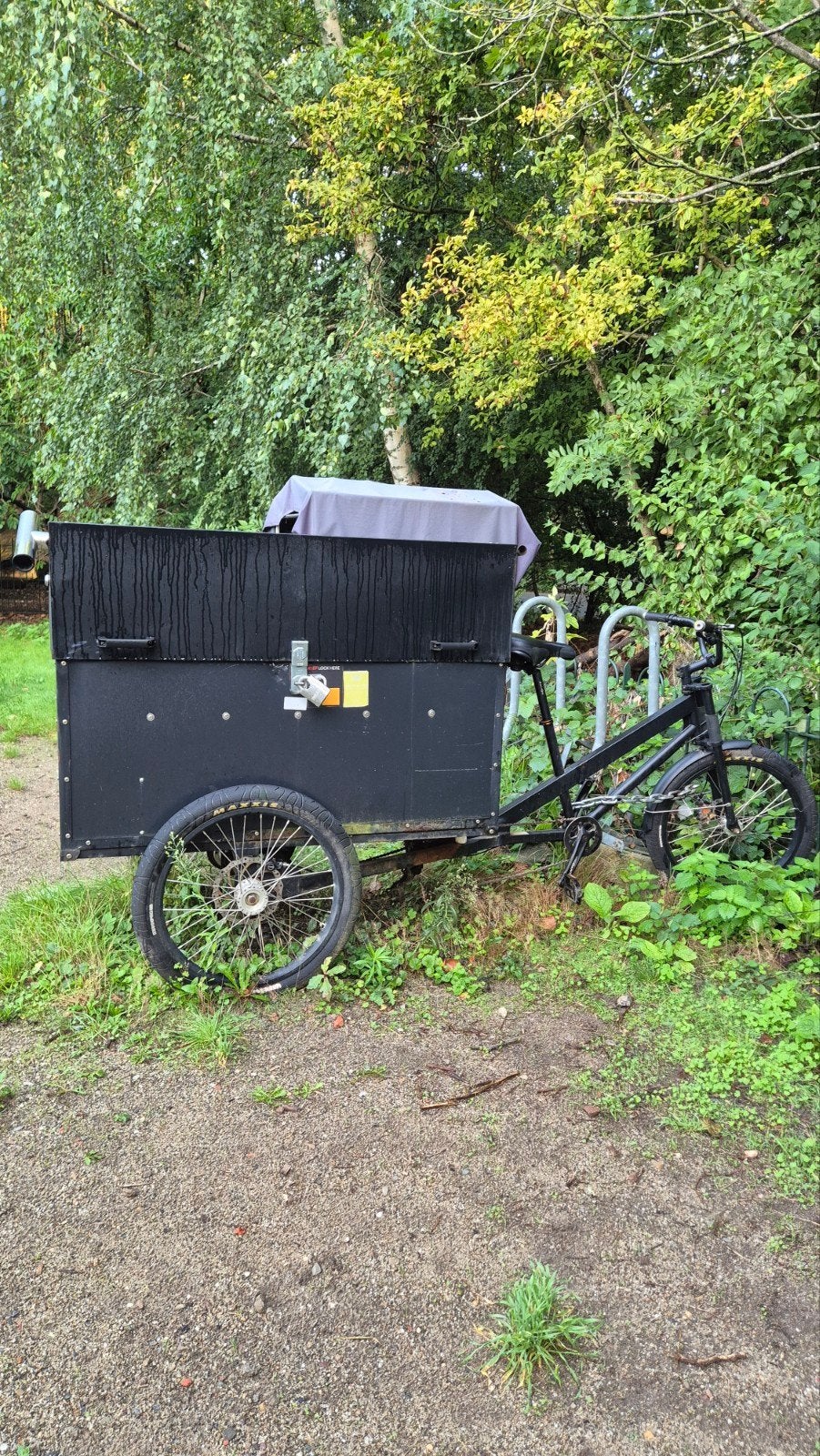Bakfiets met afsluitbare metalen bak - ideaal voor events, Fietsen en Brommers, Ophalen of Verzenden, Gebruikt, Goederen, Overige merken