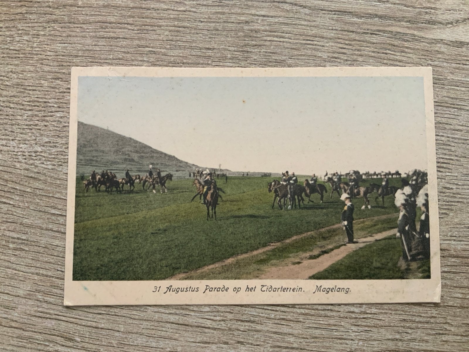 Parade op het Tidarterrein Magelang, Midden Java, Ophalen of Verzenden, Voor 1920, Gelopen, Buiten Europa