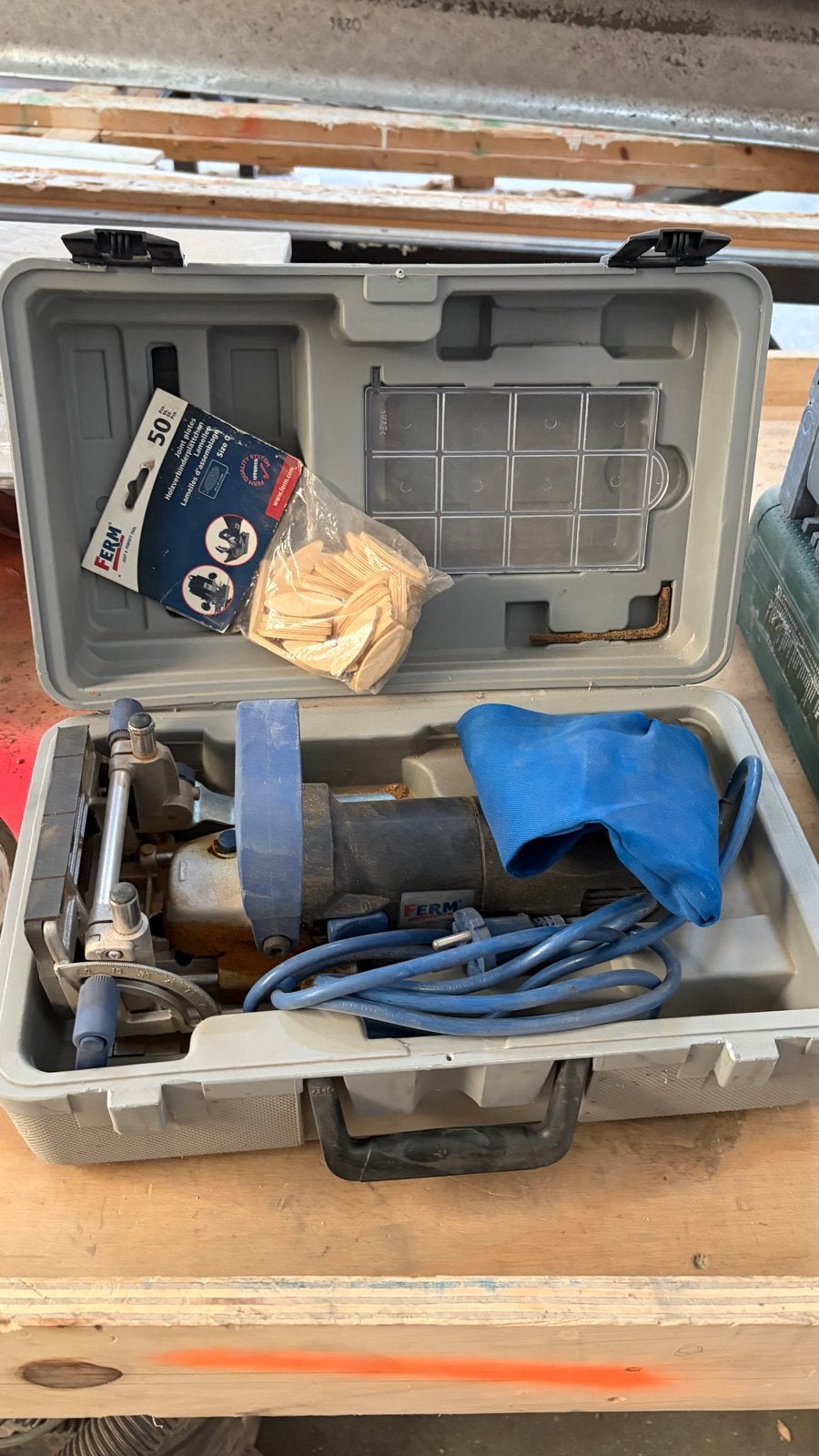 Ferm Bovenfrees met accessoires, Ophalen of Verzenden, Gebruikt, Elektrisch, Bovenfrees
