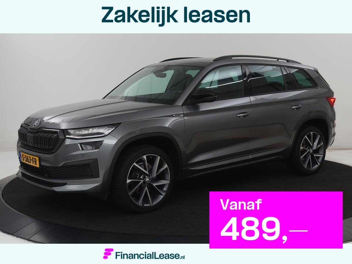Skoda Kodiaq 1.5 TSI Sportline Business 7 Persoons | Alcanta, 4 cilinders, Kodiaq, SUV of Terreinwagen, Zilver of Grijs