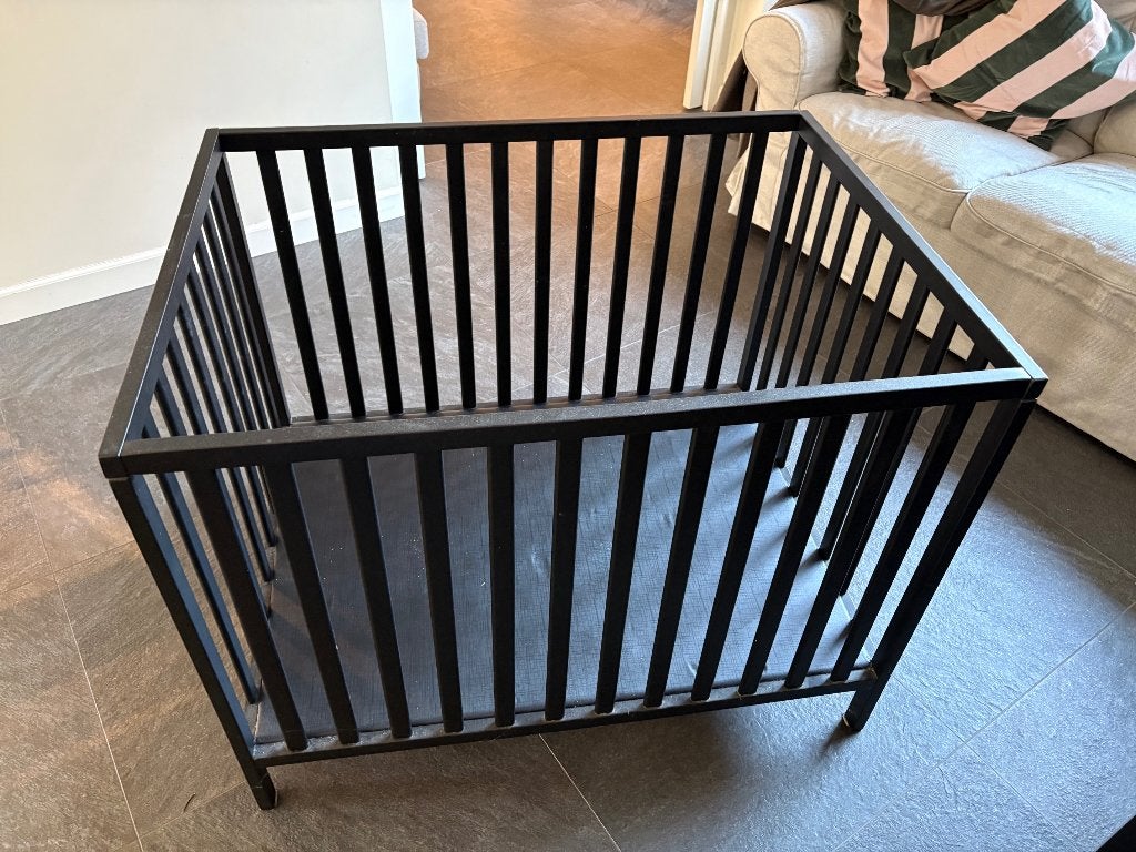 Prenatal babybox Sana (zwart, 100x75), Kinderen en Baby's, Ophalen, Gebruikt, Rechthoekig, In hoogte verstelbaar