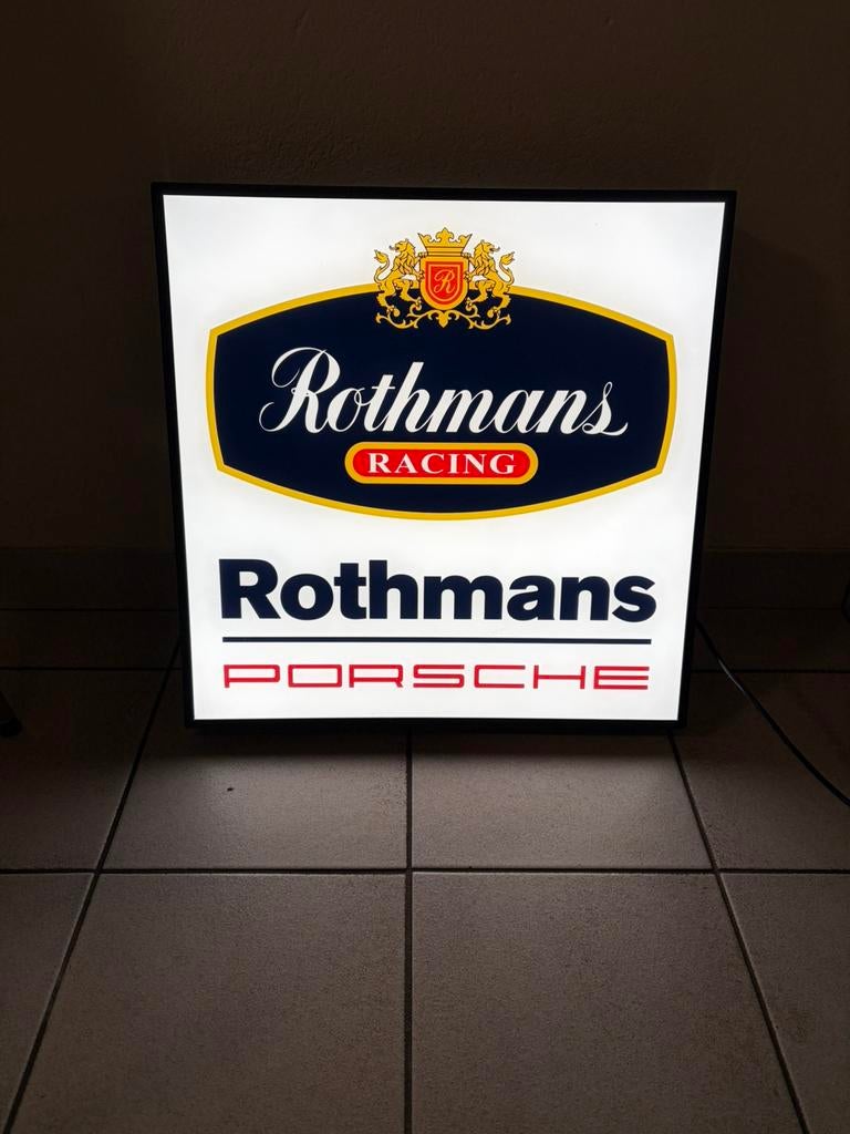 ROTHMANS PORSCHE LICHTBAK, Ophalen of Verzenden, Zo goed als nieuw, Lichtbak of (neon) lamp