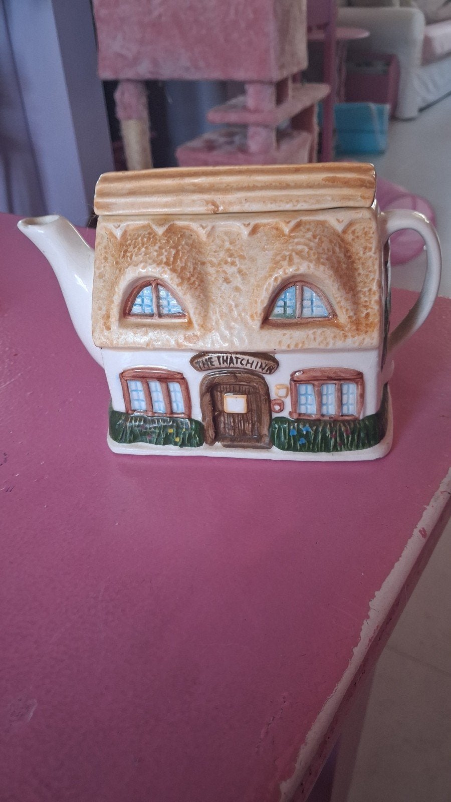 Vintage The Thatchin' theepot - Huisje design, Antiek en Kunst, Ophalen of Verzenden