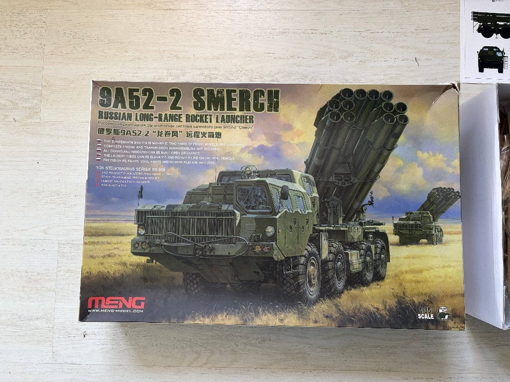 Meng 9A52-2 Smerch Russische Langeafstandsraketwerper, Overige merken, Nieuw, Ophalen of Verzenden, Groter dan 1:32