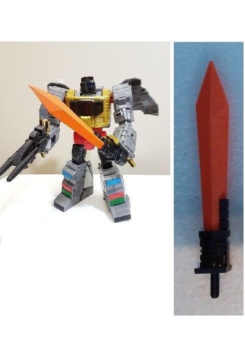 transformers - studio 86 dinobot grimlock sword 3d printed, G1, Ophalen of Verzenden, Nieuw, Autobots