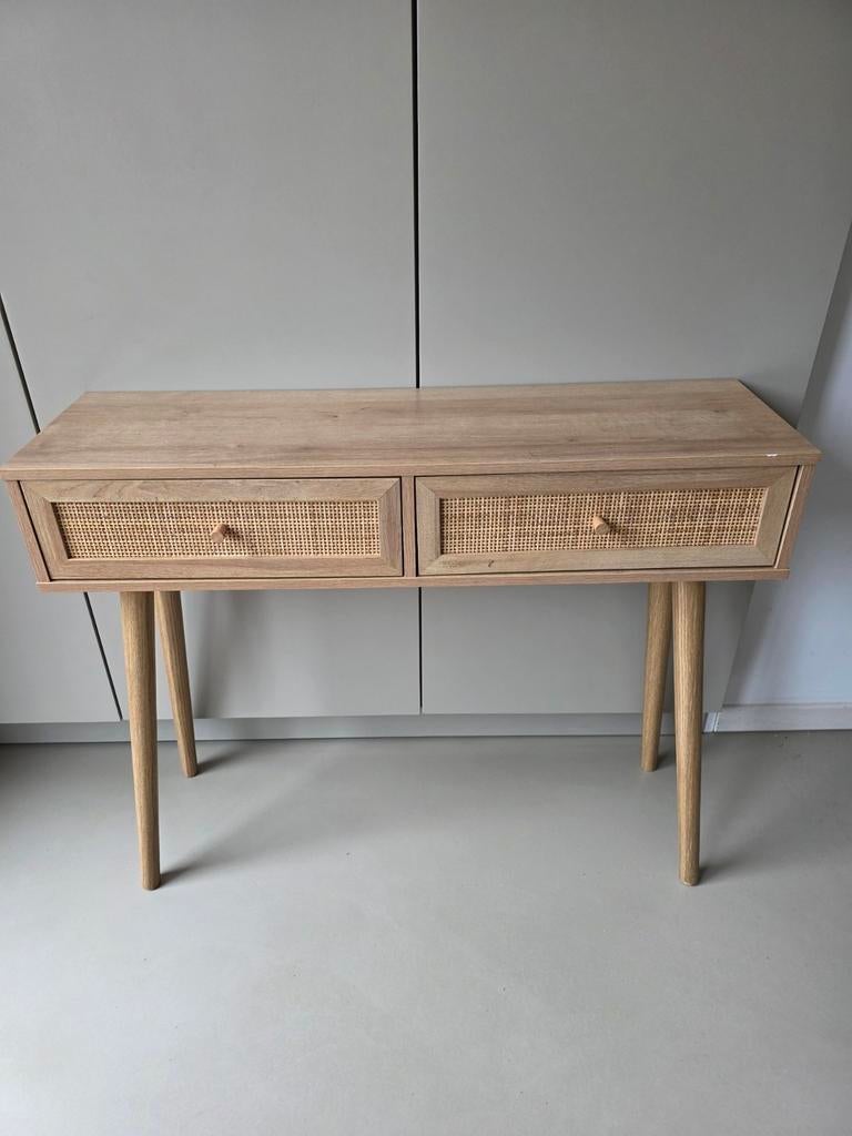 Dressoir met rotan lades - Goede staat, Huis en Inrichting, Kasten | Dressoirs, Ophalen, Gebruikt, Overige materialen, 100 tot 150 cm