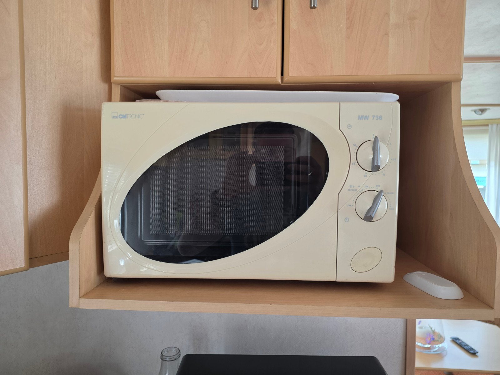 Clatronic MW 736 Magnetron - Gebruikt maar functioneel, Ophalen, Gebruikt, Minder dan 45 cm, Magnetron