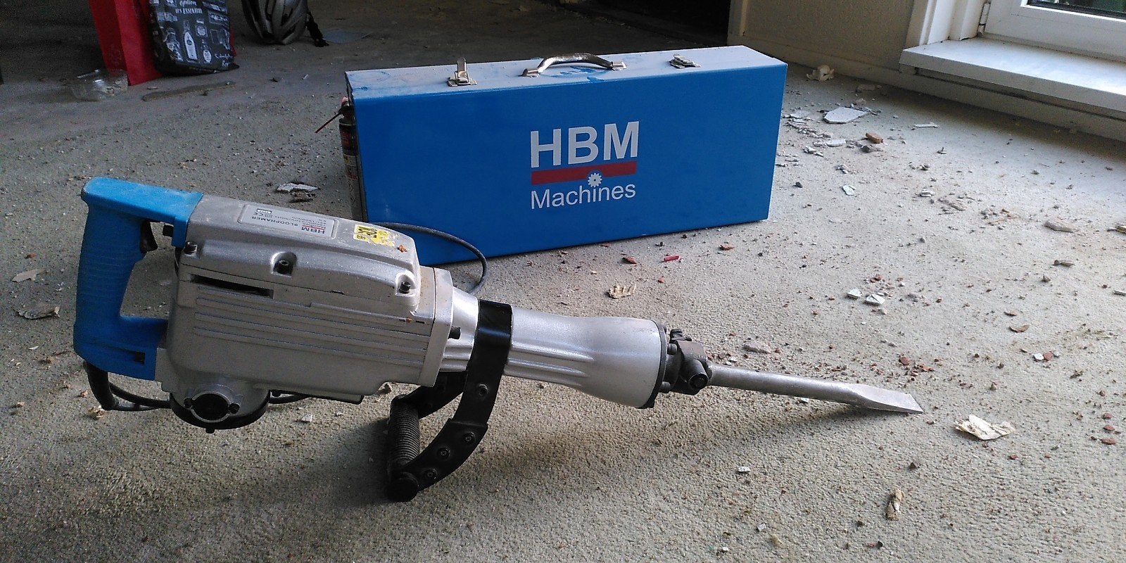 HBM Sloophamer 1600W/230V/50Hz met accessoires, Ophalen, Gebruikt