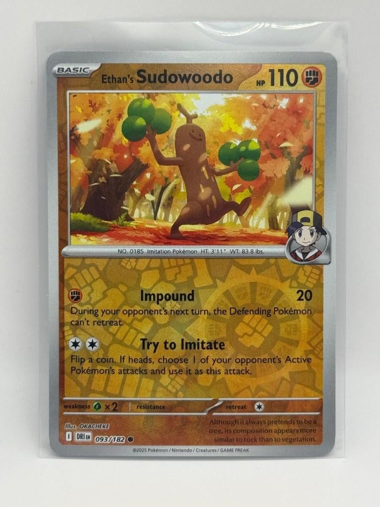 Ethan's Sudowoodo [RH] #93 Pokemon Destined Rivals, Verzenden, Zo goed als nieuw, Losse kaart, Foil
