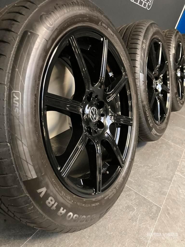 18'' Volkswagen Tiguan 5N0 sport velgen + banden 5x112, 18 inch, Gebruikt, -, -