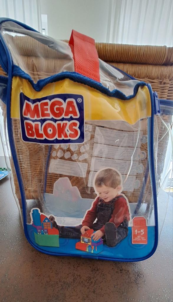 Mega Bloks bouwstenen+opbergbox., Ophalen