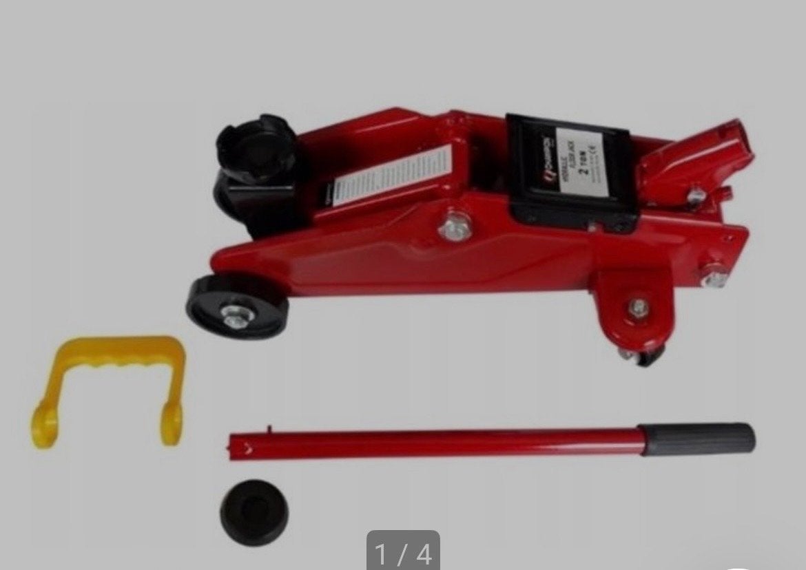 Rode garagekrik 2 ton, Ophalen of Verzenden, Gebruikt, Hydraulisch, Garagekrik