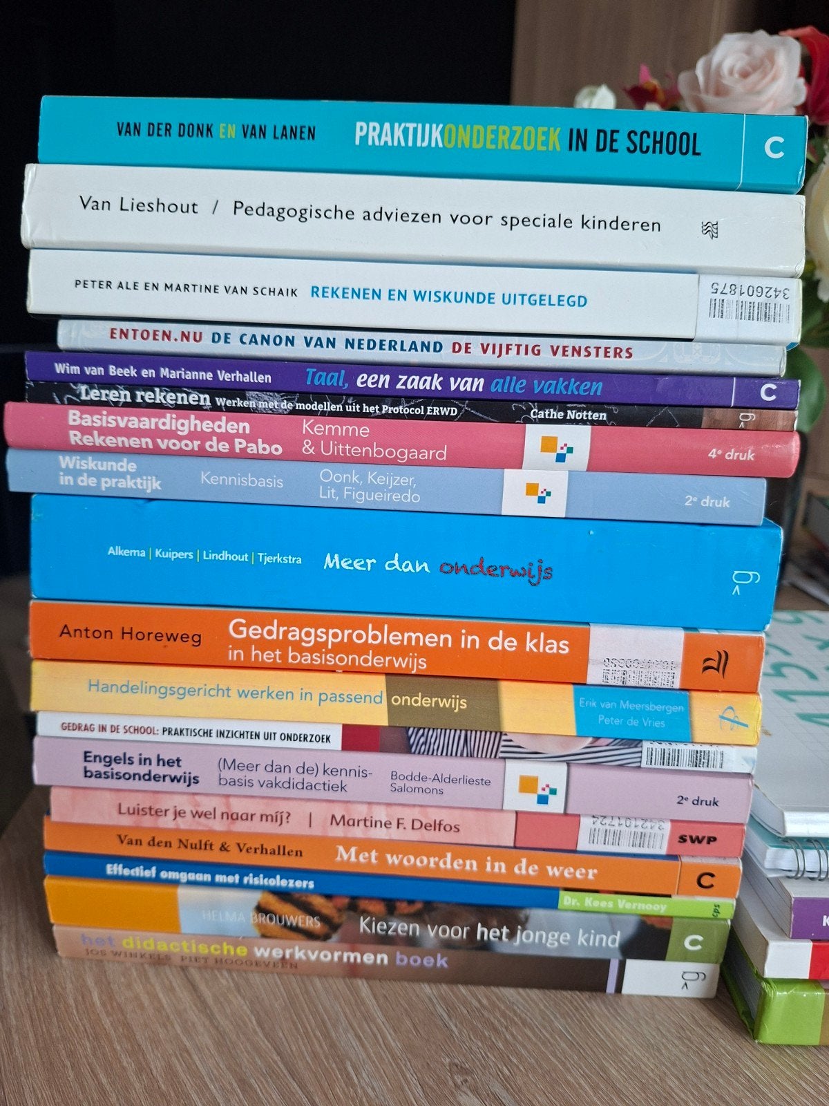 Heel veel PABO studieboeken jaar 1 t/m 4 - Z.G.A.N., Ophalen of Verzenden, Zo goed als nieuw, HBO