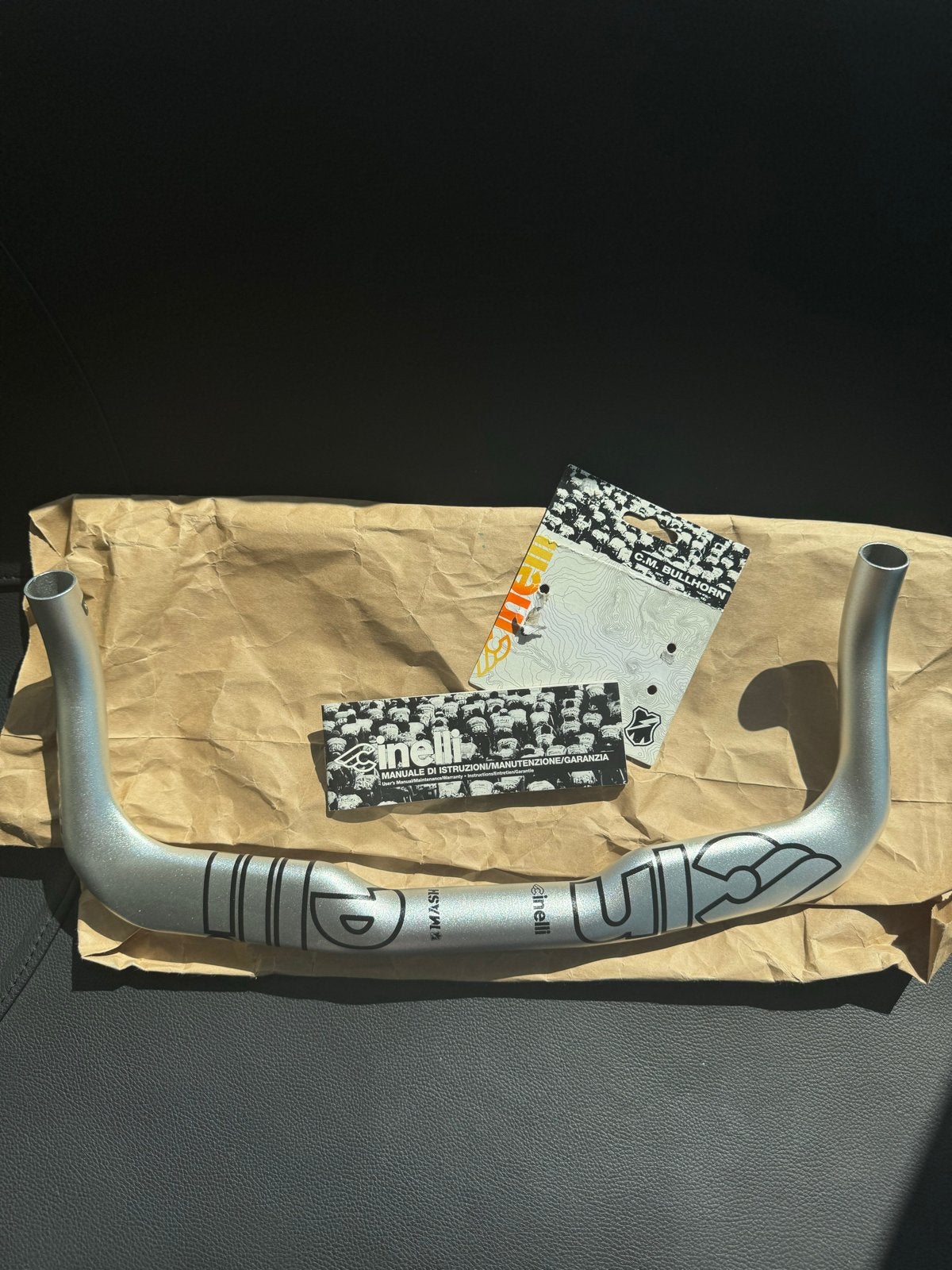 Cinelli Mash Bullhorn – Zilver – 40 cm – NIEUW / NOS, Ophalen, Stuur, Nieuw, Aluminium