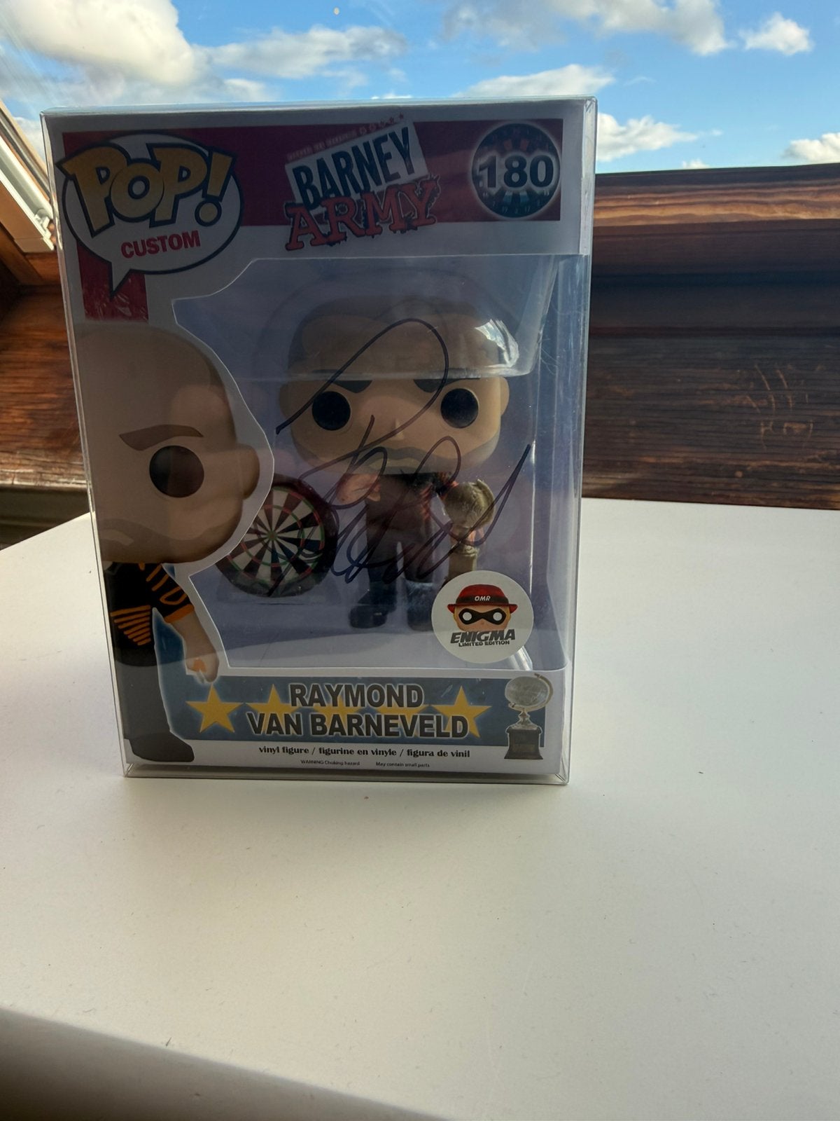 Raymond van barneveld funko pop nummer 2, Sport en Fitness, Darts, Ophalen of Verzenden, Zo goed als nieuw, Pijlen