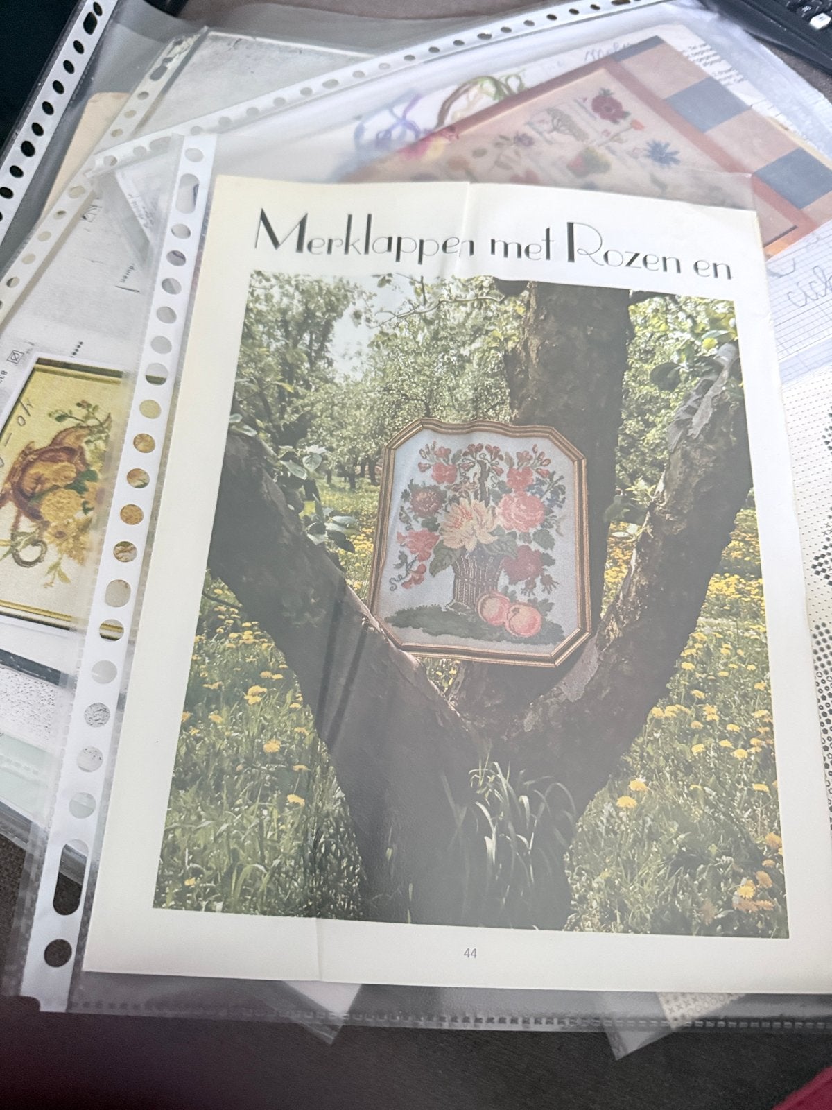 Set 3: 9 Telpatronen Kruissteek Bloemen & Planten, Hobby en Vrije tijd, Ophalen of Verzenden, Gebruikt, Overige typen