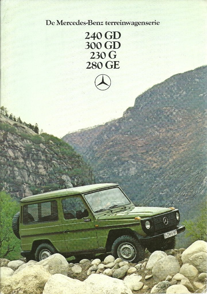 Mercedes G-klasse terreinauto folder, Ophalen of Verzenden, Zo goed als nieuw, Mercedes