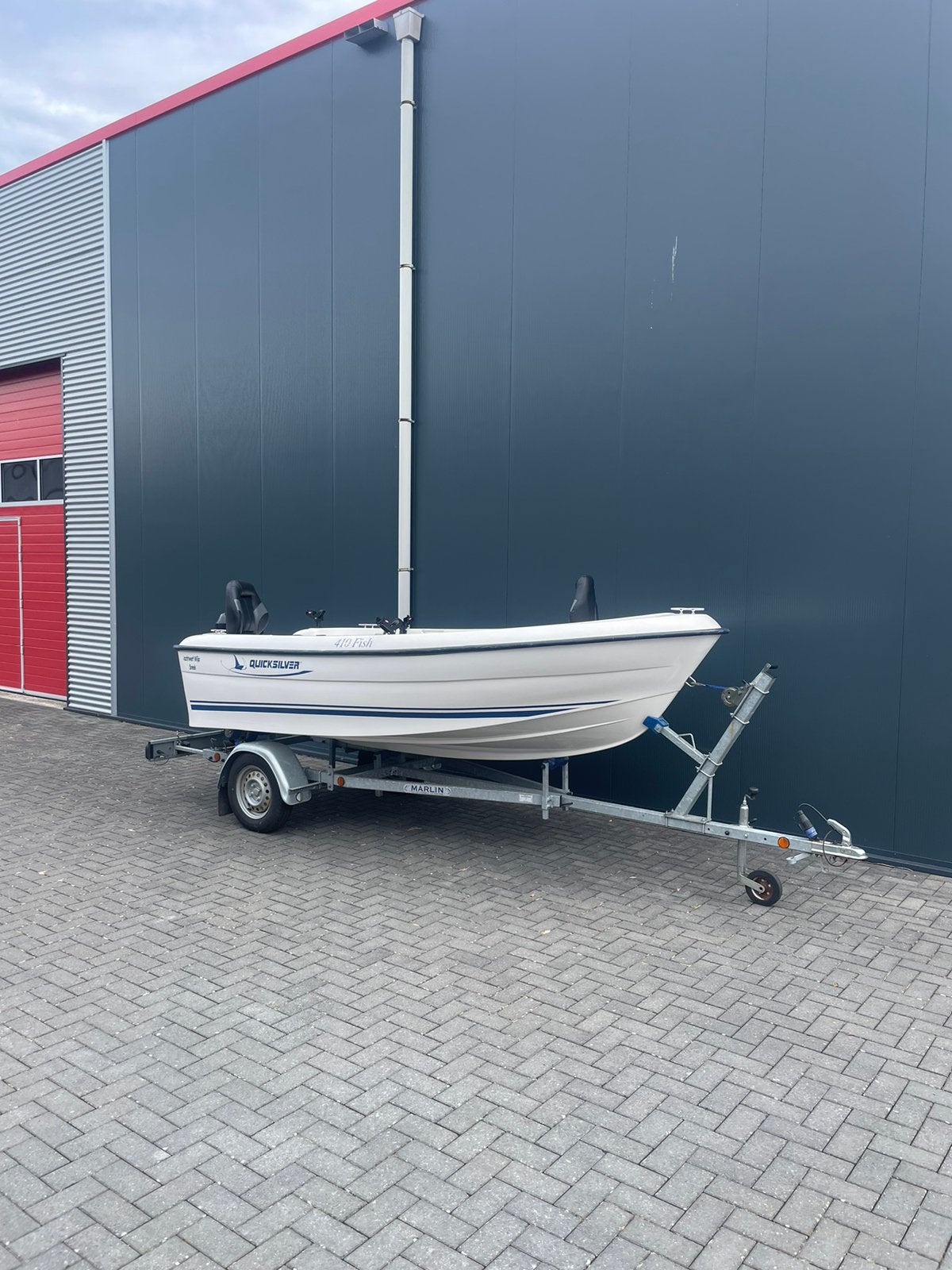 Quicksilver 410 fish, Watersport en Boten, Ophalen, Zo goed als nieuw, Quicksilver, Benzine