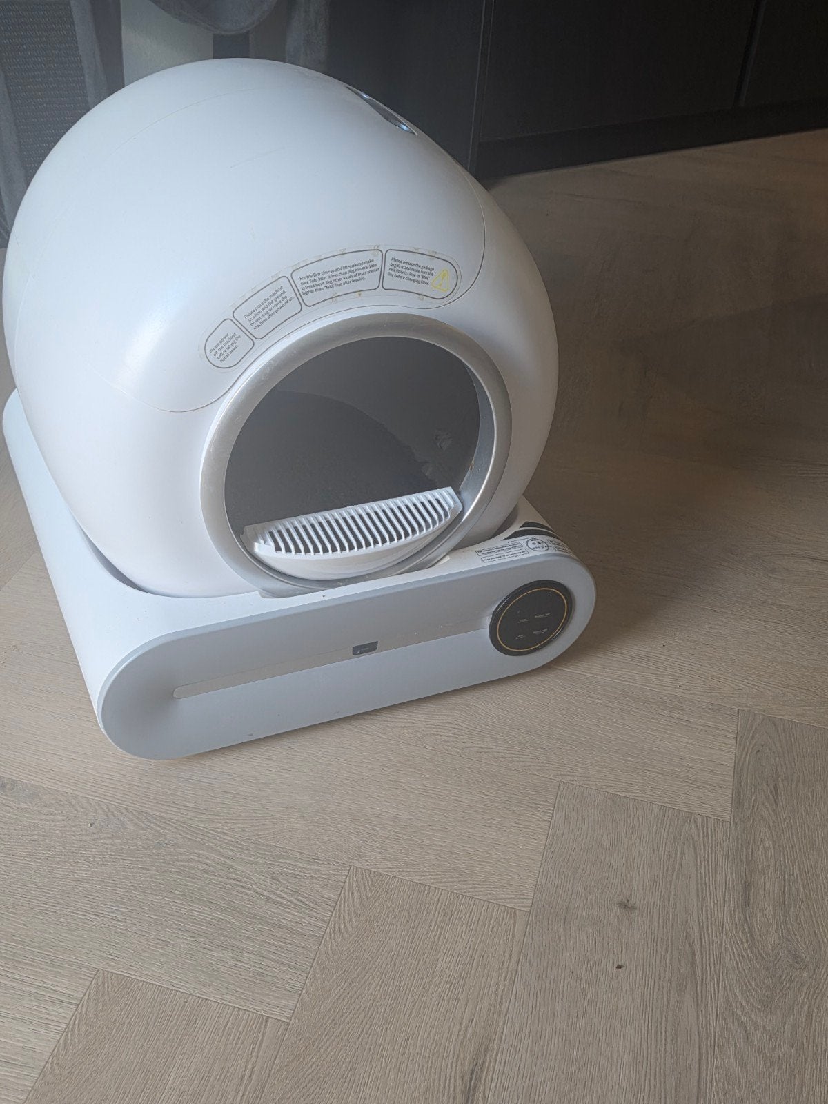 electrische kattenbak, Ophalen, Zelfreinigend