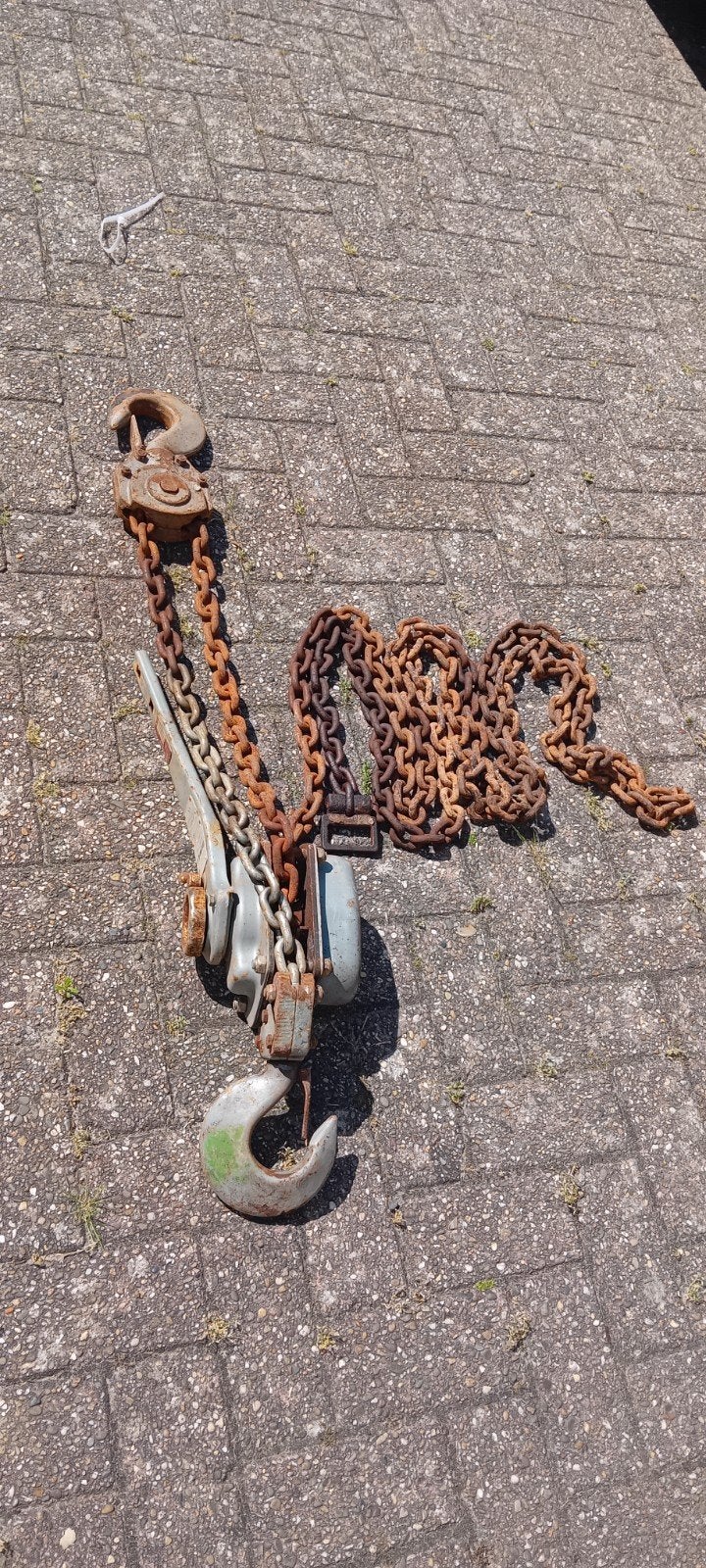 Ketting takel, Ophalen, Gebruikt
