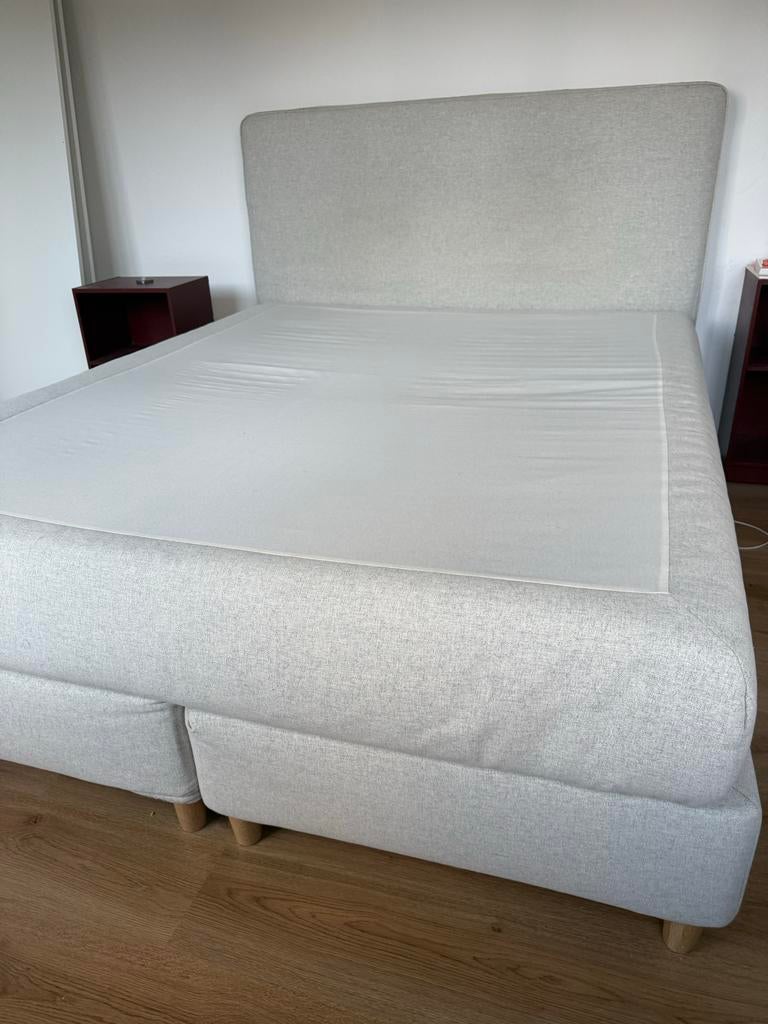 IKEA Dunvik boxspring 160x200 -, Huis en Inrichting, Ophalen, Tweepersoons, Zo goed als nieuw, 200 cm