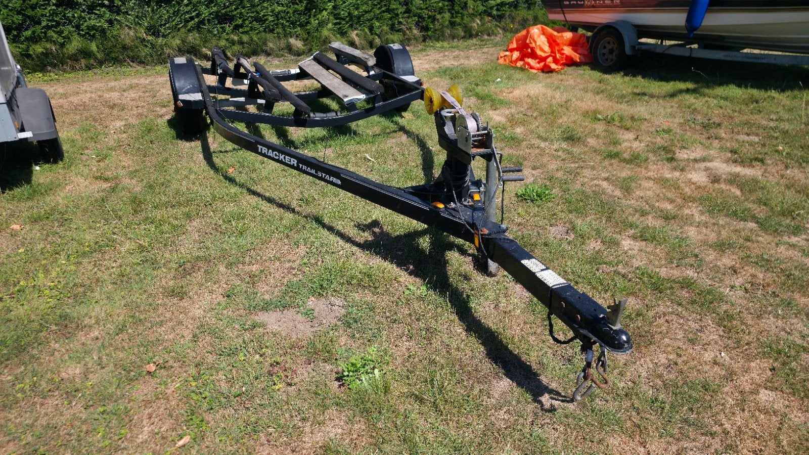Nette Amerikaanse stallingstrailer Tracker Trailstar 1325 kg, Watersport en Boten, Boottrailers, Ophalen, Gebruikt, Overige typen