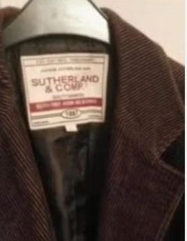 Sutherland Ribcorduroy Blazer Colbert Jas Bruin L ( 52 - 54), Verzenden, Gedragen, Maat 52/54 (L), Bruin