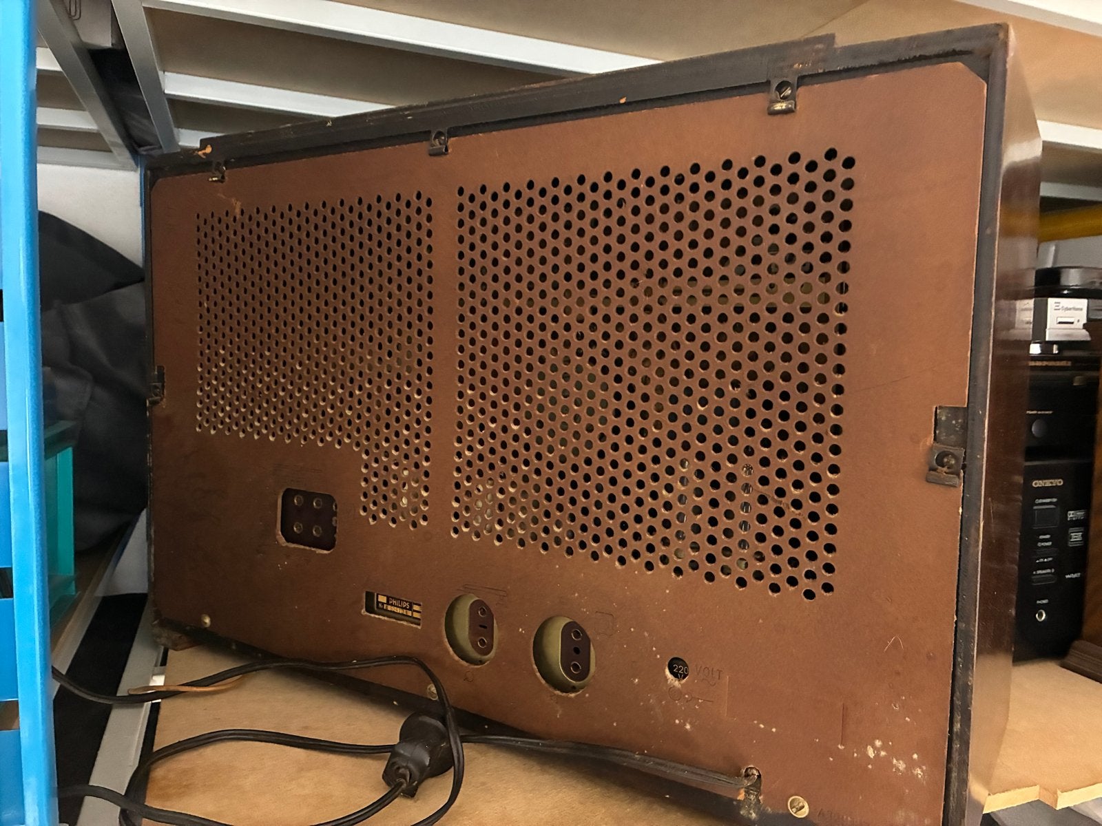 Oude Philips radio - Vintage buizenradio, Audio, Tv en Foto, Radio's, Ophalen, Gebruikt, Radio