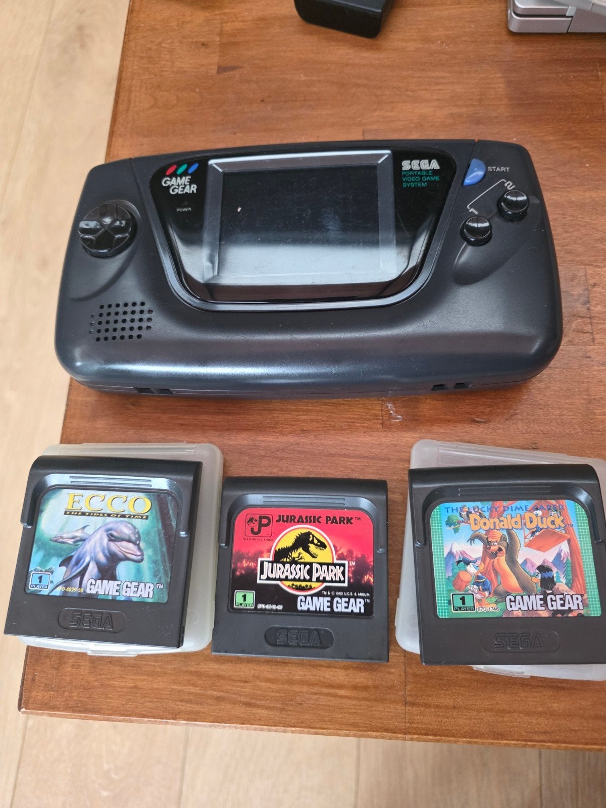Sega Game Gear met 3 spellen - Klassieke Handheld Console, Spelcomputers en Games, Spelcomputers | Sega, Game Gear, Ophalen of Verzenden