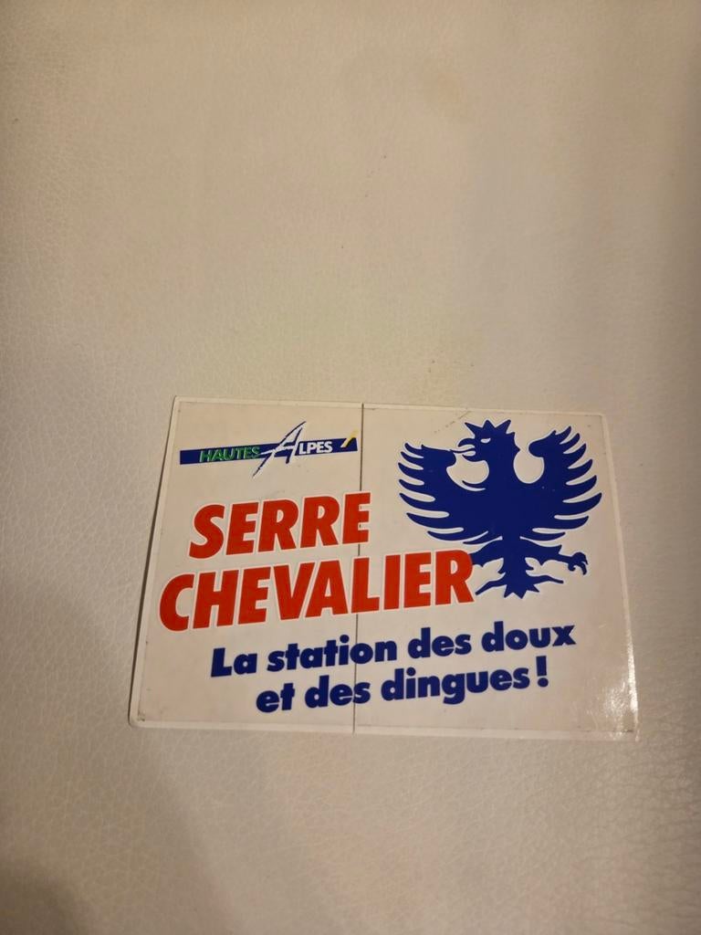 6456 Vintage Serre Chevalier Sticker - Ski Resort Frankrijk, Ophalen of Verzenden