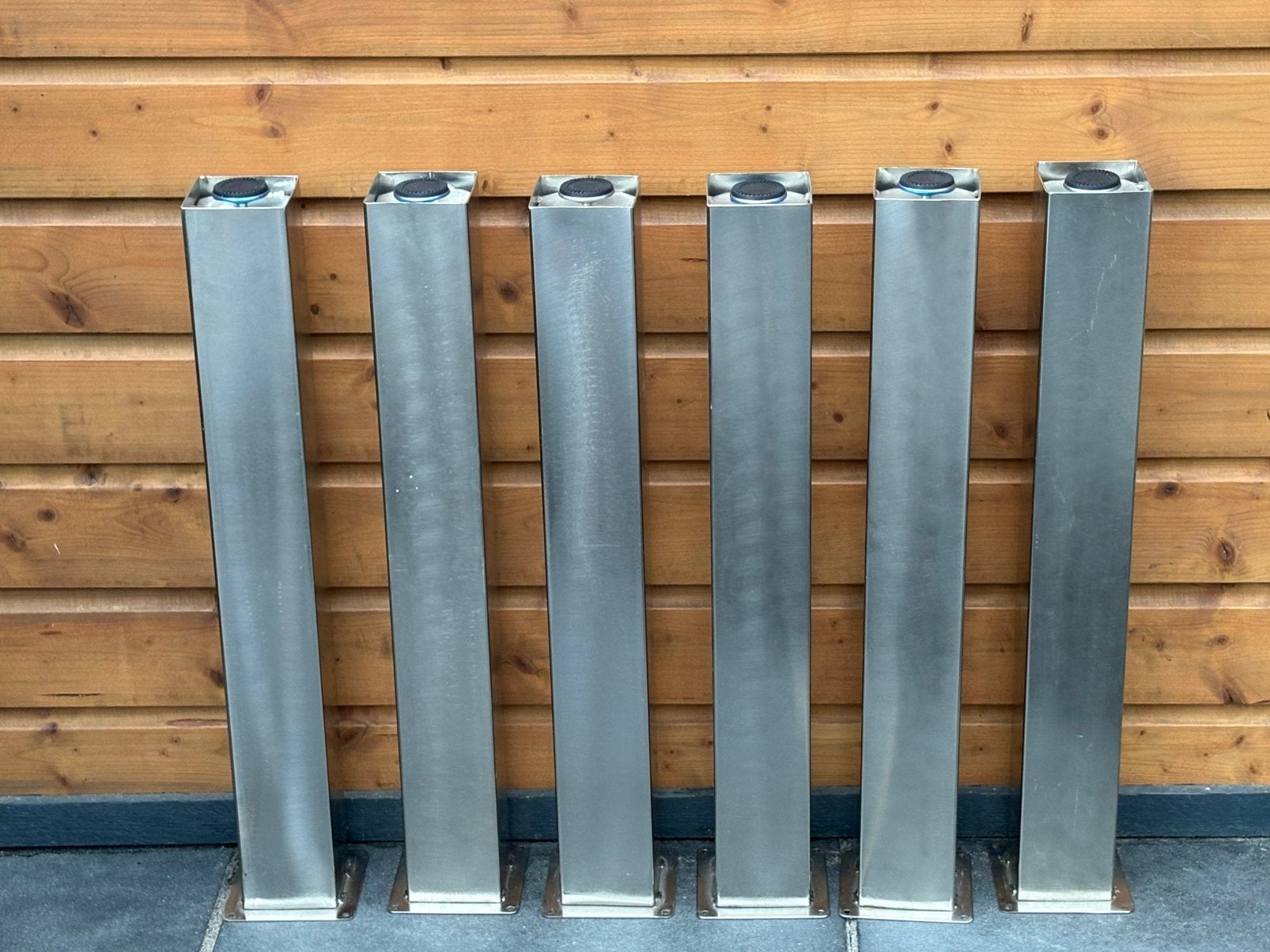 Rvs look dikke tafelpoten 6 stuks beschikbaar koopje!!!, Huis en Inrichting, Ophalen, Tafelpoot, Minder dan 50 cm, 50 tot 100 cm