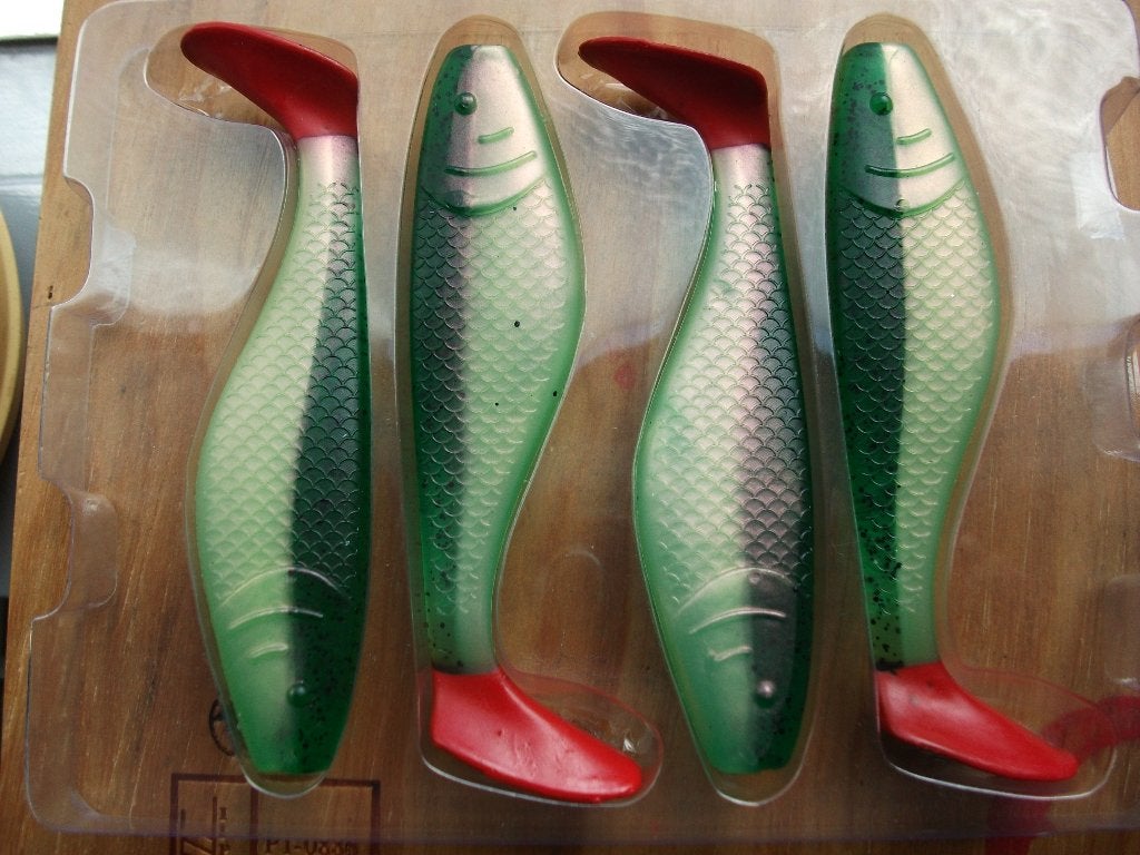 4 stuks Iron Claw Belly Boy roofvis shads / kunstaas shads, Ophalen of Verzenden, Nieuw, Overige typen