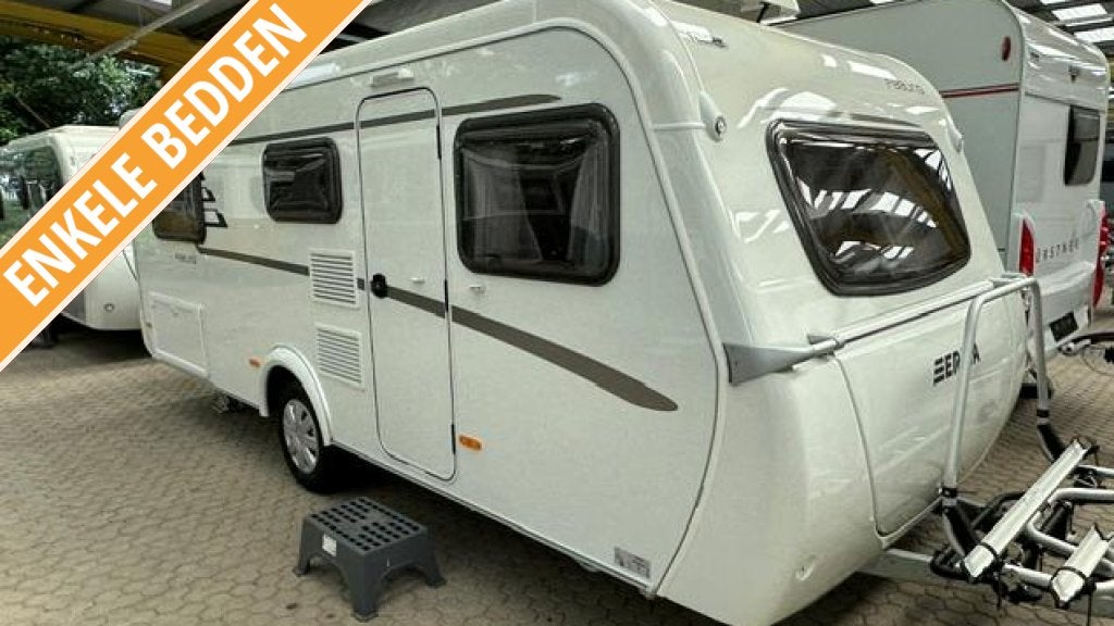 Eriba Feeling 442 ENKELE BEDDEN HEFDAK, Caravans en Kamperen, Standaardzit, Bedrijf, Tot en met 3, Schokbreker