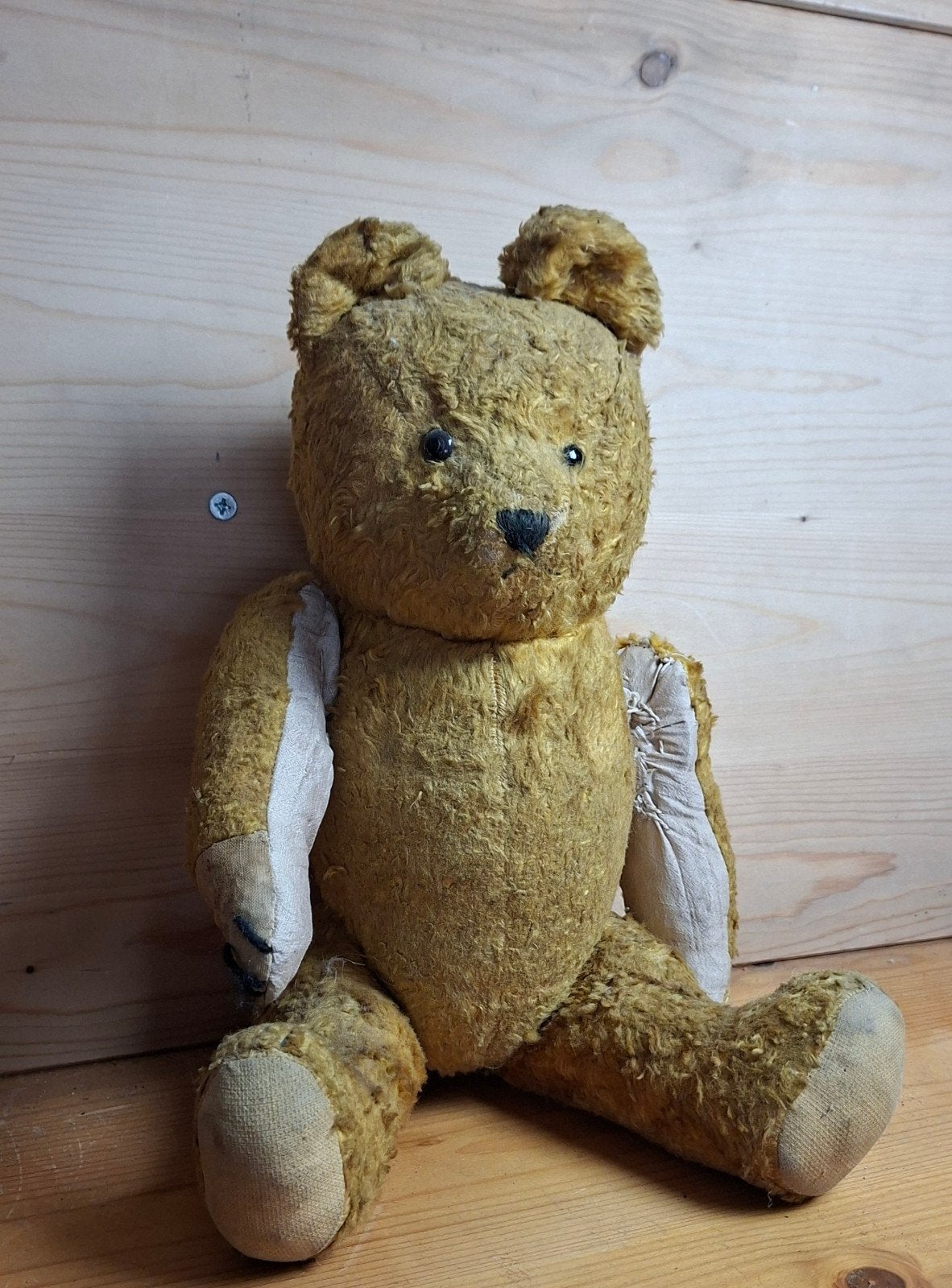 antieke sleetse teddy oude beer, Ophalen of Verzenden
